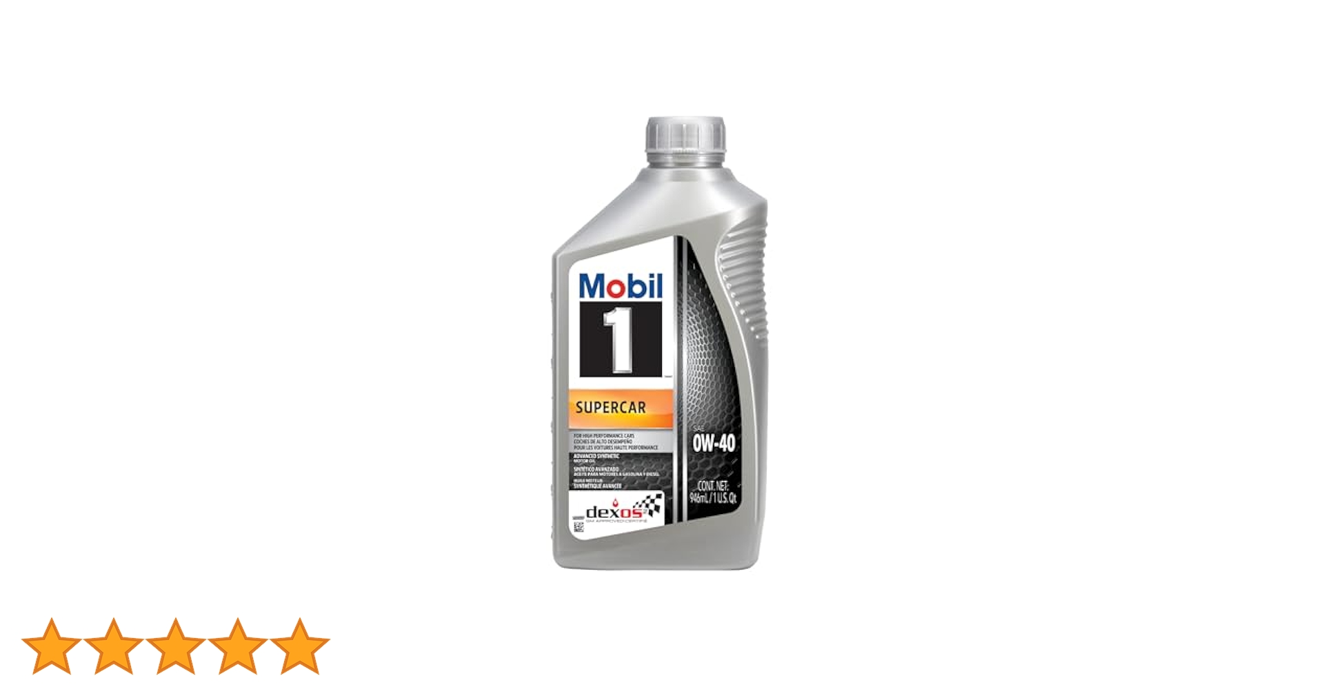 Amazon | Mobil 1 Supercar Advanced 完全合成モーターオイル 0W
